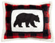 Lumberjack Bear Rustic Cabin Throw Pillow, Insert Included, 16"x20"