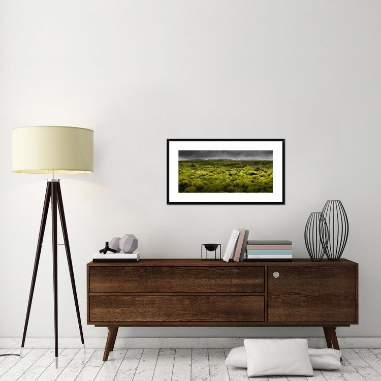 "Islandmoos I" Framed Digital Print by Franz Schumacher, 38x21"
