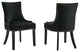 Marquis Performance Velvet Dining Chairs, Set of 2, Black