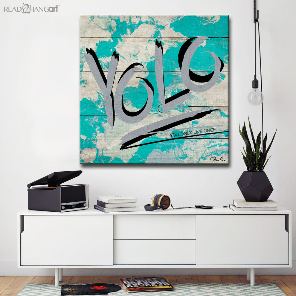 Ready2Hangart Yolo By Olivia Rose Canvas Art , 30" Hx30" W