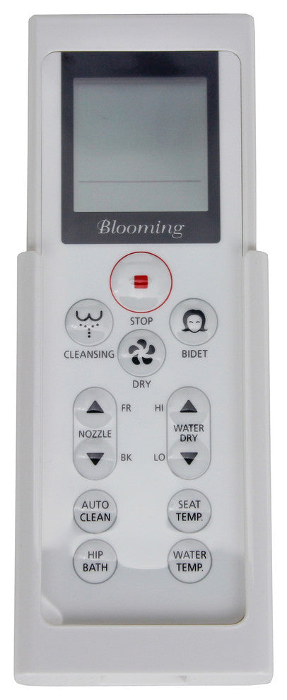 Blooming NB-R1063 Elongated White Bidet Toilet Seat With Remote