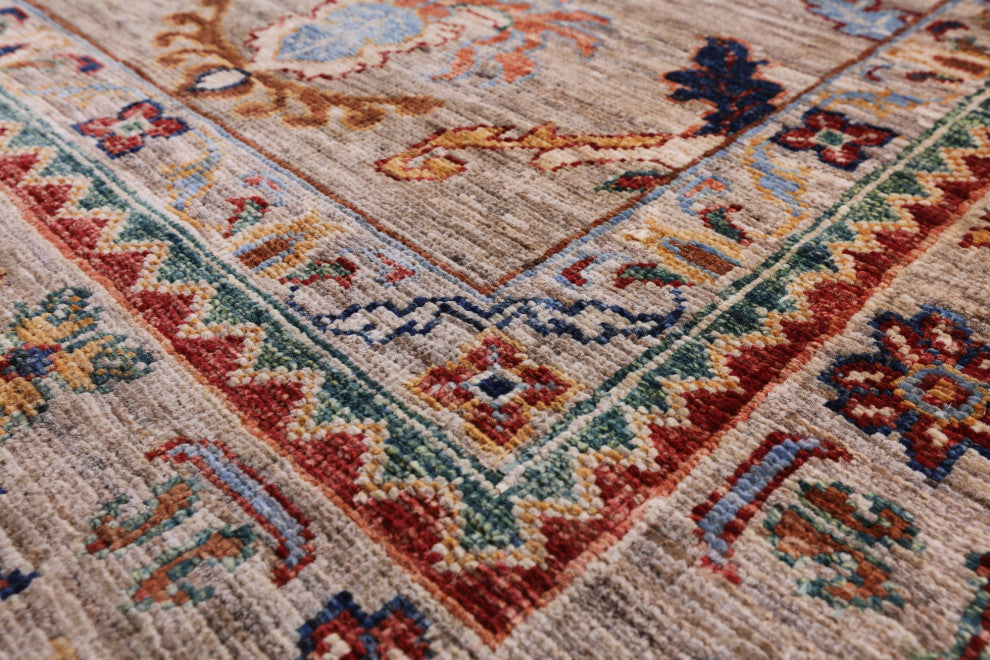 9' 0" X 11' 10" Persian Tabriz Handmade Wool Rug Q7662