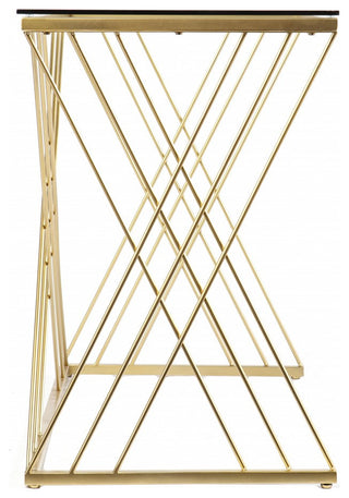 Modern Glass Top Desk