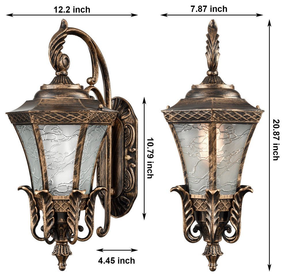 Exterior Wall Light Fixture Waterproof Outdoor Lanterns