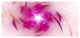 Purple Fractal Nuclear Reaction, Large Floral Canvas Art Print, 60"x28"