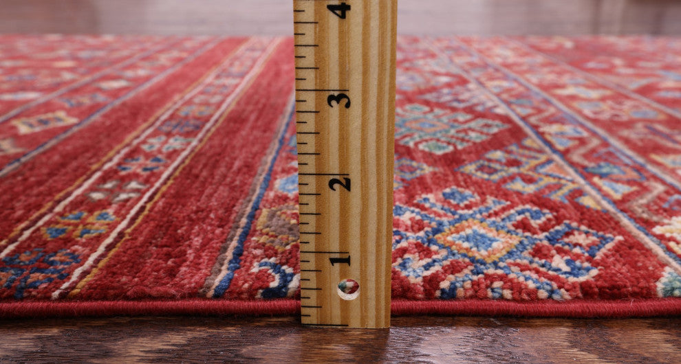 Runner Tribal Persian Gabbeh Hand-Knotted Rug 2' 7" X 9' 4" Q5394