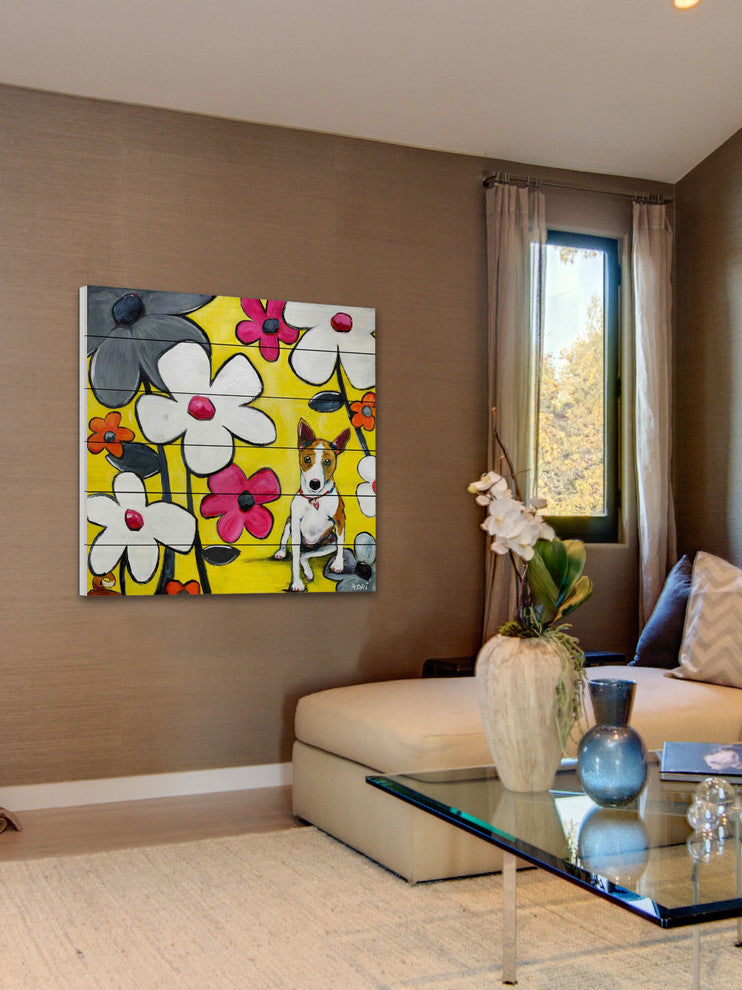 "Wild Thing" Painting Print on White Pine Wood by Tori Campisi