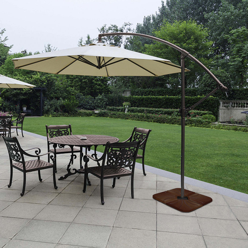 Four Seasons Antique Bronze Sector Umbrella Base, 15.5"(Pack of 4)