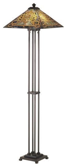 63H Knotwork Mission Floor Lamp