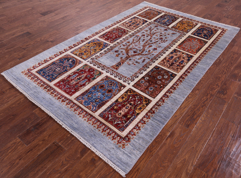 5' 4" X 8' 5" Persian Hand-Knotted Wool Rug - Q12915