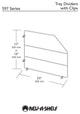 Baking Sheet organizer for Wall/Base Cabinets, 18"