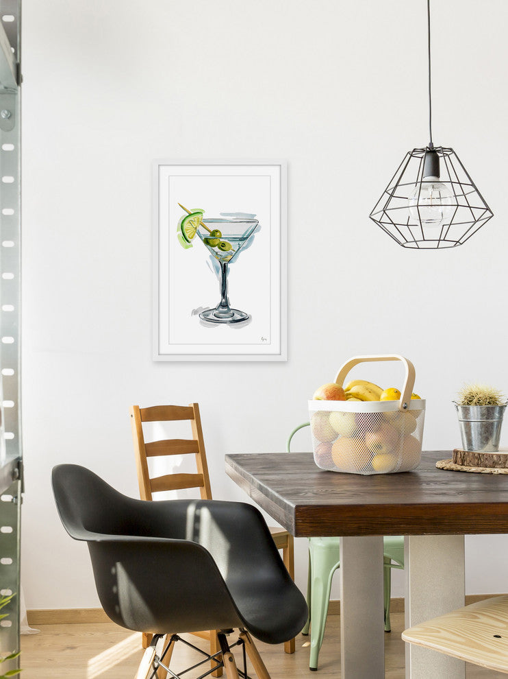 "Olive Martini" Framed Painting Print, 12"x18"