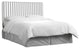 Cassidy Box Seam Headboard, Canopy Stripe Storm and Twill, Queen