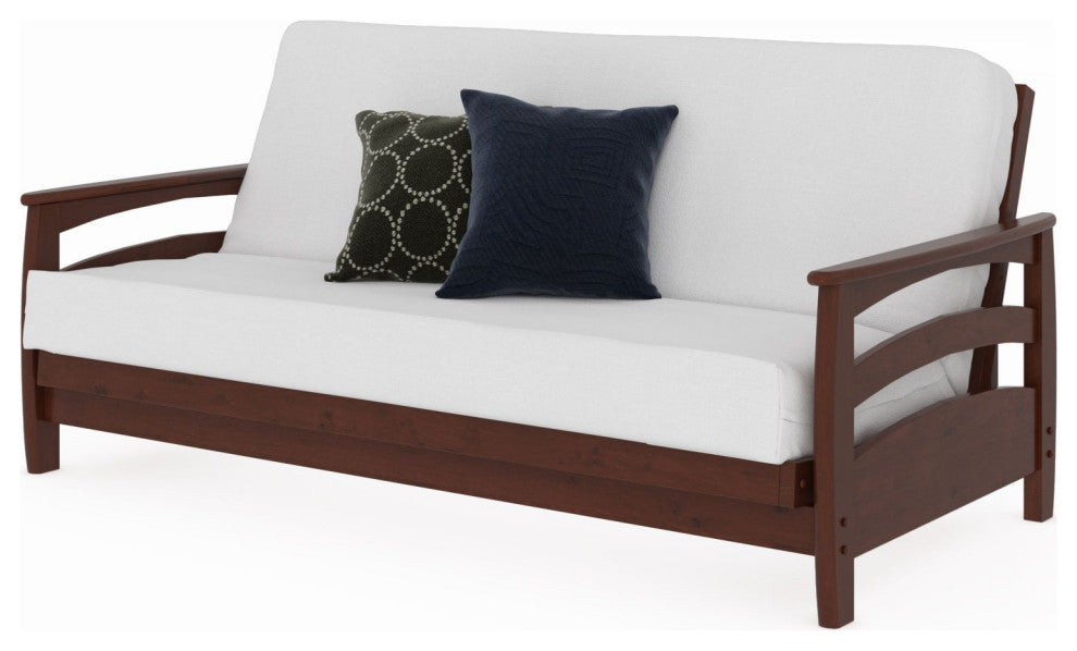 Galena Dark Cherry Futon Frame, Darfk Cherry, Full