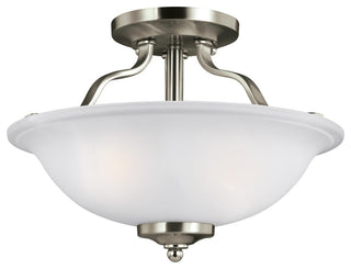 Emmons 2-Light Semi-Flush, Brushed Nickel