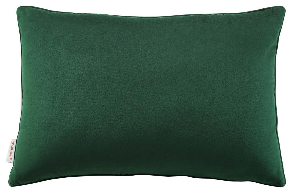 Accent Throw Pillow, Velvet, Green, Modern, Living Lounge Hotel Hospitality