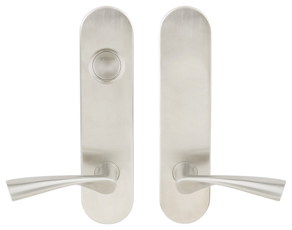 Breeze Lever, Tubular Dummy Entry With Dummy Cylinder, RH, Satin Stainless Steel
