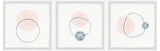 Three Orbiting Circles Triptych, 54"x18"