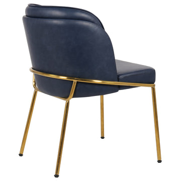 Jagger Upholstered Dining Chair, Navy, Set of 2