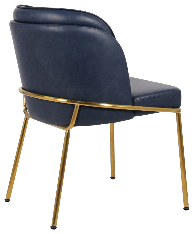 Jagger Upholstered Dining Chair, Navy, Set of 2