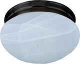 Maxim 5884 Essentials 7"W 1 Light Ceiling Light - Oil Rubbed Bronze / Marble