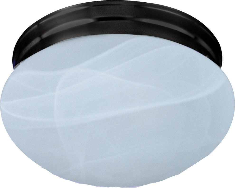 Maxim 5884 Essentials 7"W 1 Light Ceiling Light - Oil Rubbed Bronze / Marble