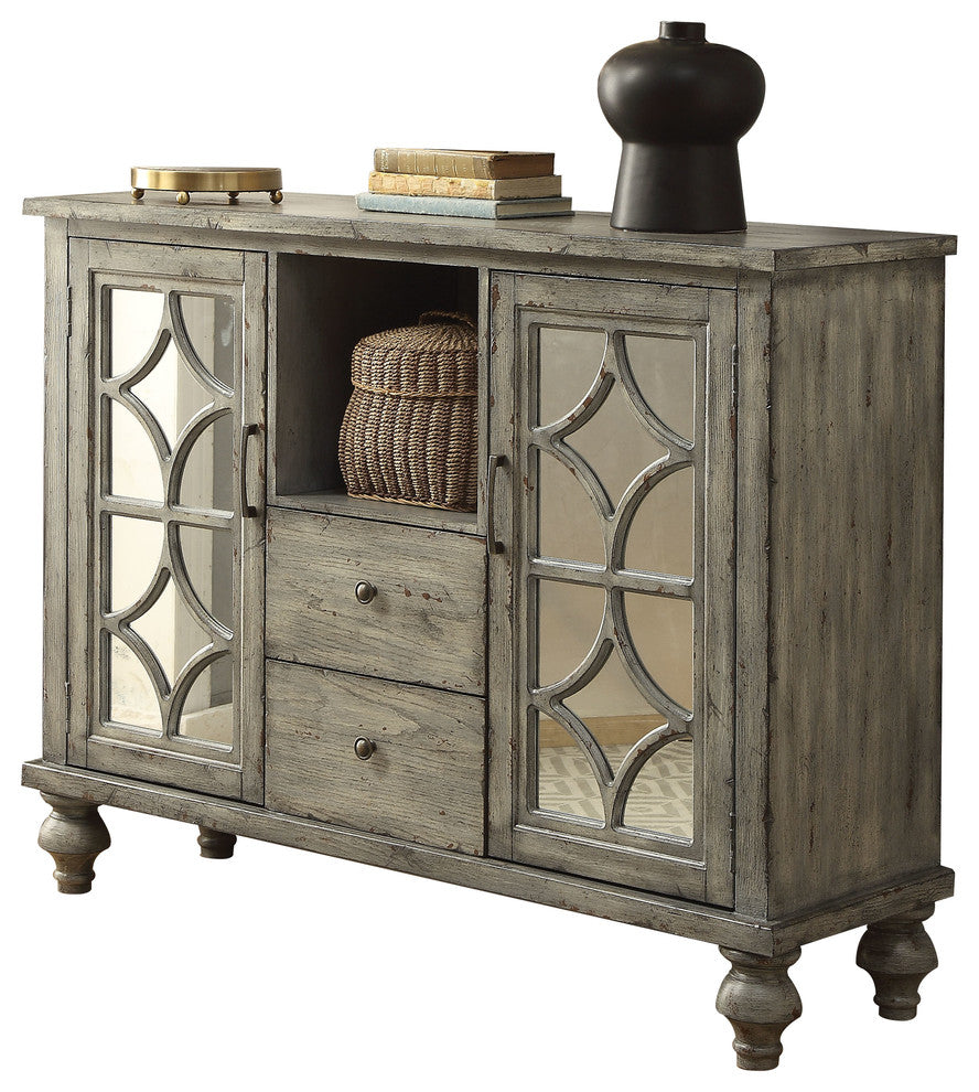 Willie Console Table, Weathered Gray