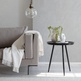 Chervey Tri Pin Side Table, Black
