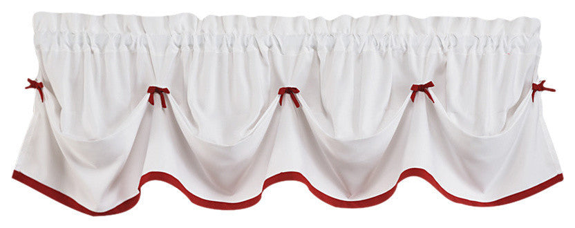 Saturday Knight Kate Window Valance, Berry, 58x13
