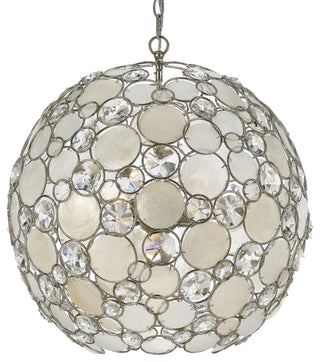 Crystorama Lighting Group 529 Palla 6 Light 22"W Crystal Pendant - Antique