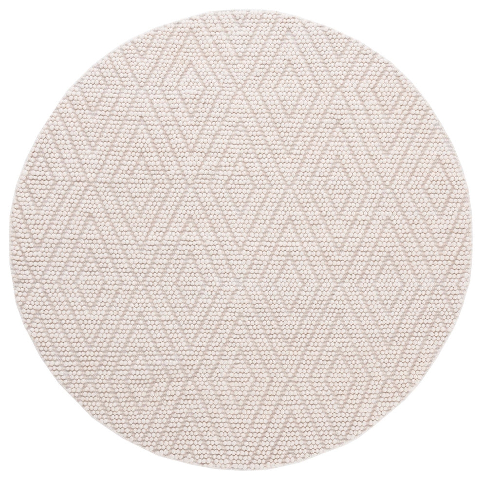Safavieh Couture Natura Collection NAT623 Rug, Ivory, 6'x6' Round