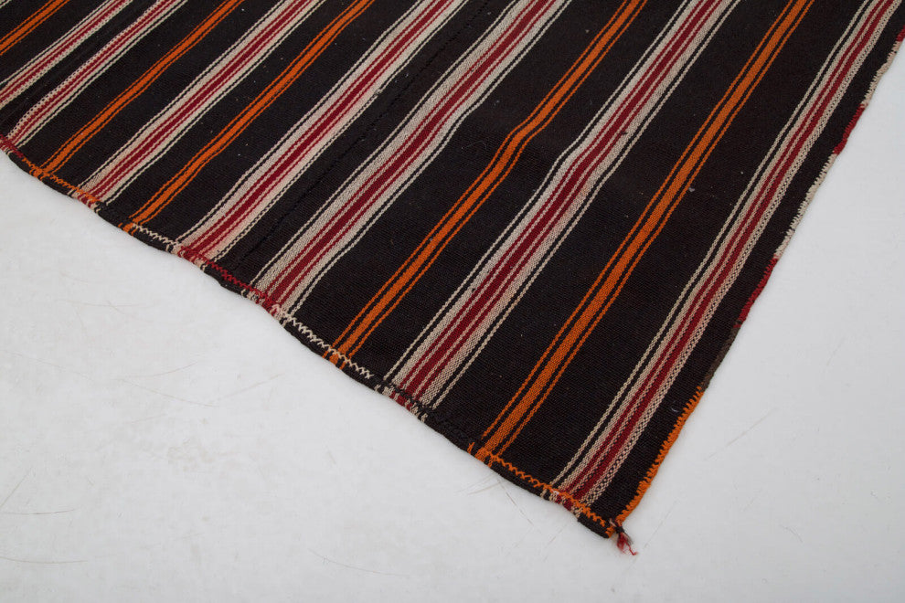 Rug N Carpet - Handmade Oriental 6' 11'' x 9' 4'' Vintage Goat Hair Kilim Rug