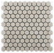 Crema Marfil Honed 1" Hexagon Marble Mosaic