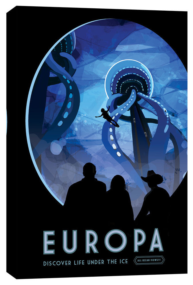 Epic Graffiti "Visions of the Future: Europa" Giclee Canvas Wall Art, 40"x60"