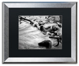 Jason Shaffer 'Black River' Matted Framed Art, Silver Frame, Black Mat, 20x16