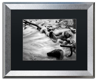 Jason Shaffer 'Black River' Matted Framed Art, Silver Frame, Black Mat, 20x16
