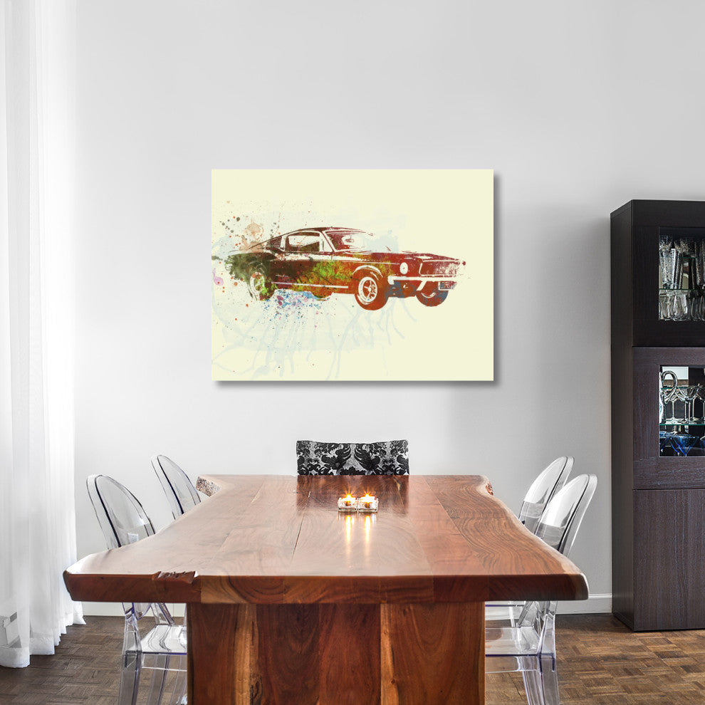 "Ford Mustang Watercolor" Fine Art Print