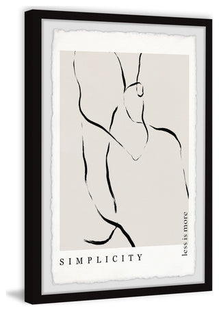 "Less Is More" Framed Painting Print, 24x36