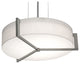 Apex 15'' Pendant, Weathered Gray, Linen White Shade