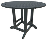 Sequoia 48" Round Counter Dining Table, Federal Blue