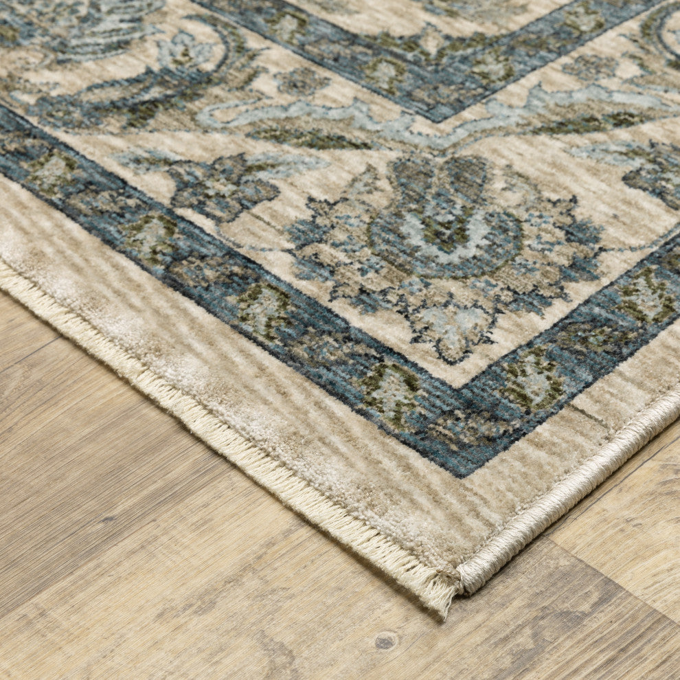 Oriental Weavers Aberdeen 070I1 Floral Rug, Beige, 3'3"x5'