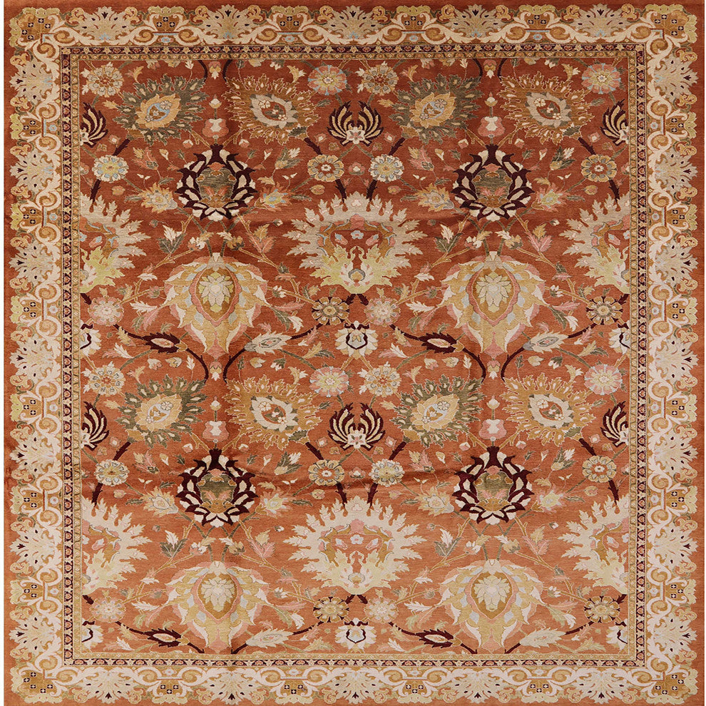 Ahgly Company Indoor Square Mid-Century Modern Area Rugs, 4' Square
