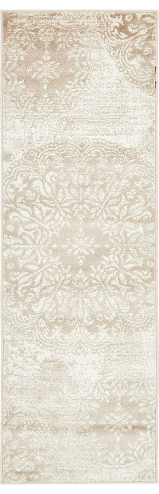 Unique Loom Beige Grand Sofia 2' 0 x 6' 7 Runner Rug