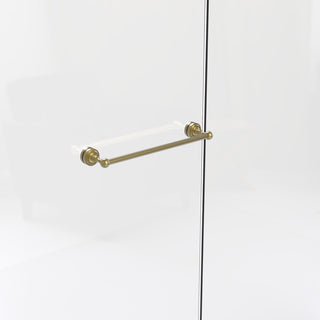Dottingham 18" Shower Door Towel Bar, Satin Brass