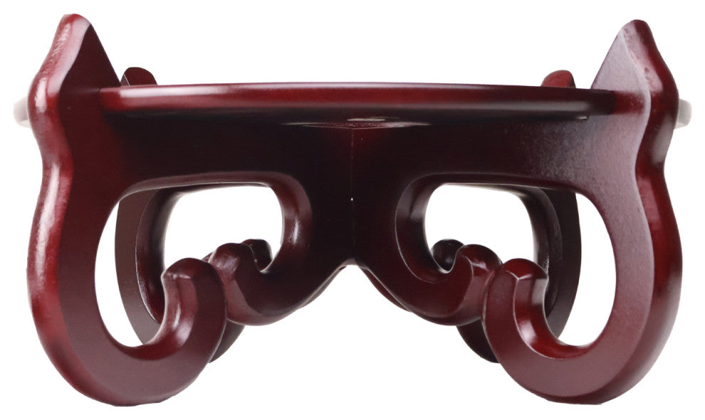 Cross Leg Oriental Fish Bowl Stand, 10.5"w