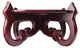 Cross Leg Oriental Fish Bowl Stand, 10.5"w