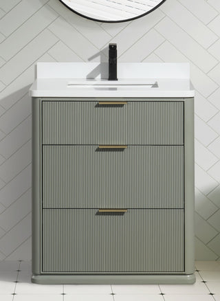 Ari Kitchen and Bath Aria 30" Freestanding Bathroom Vanity Sage