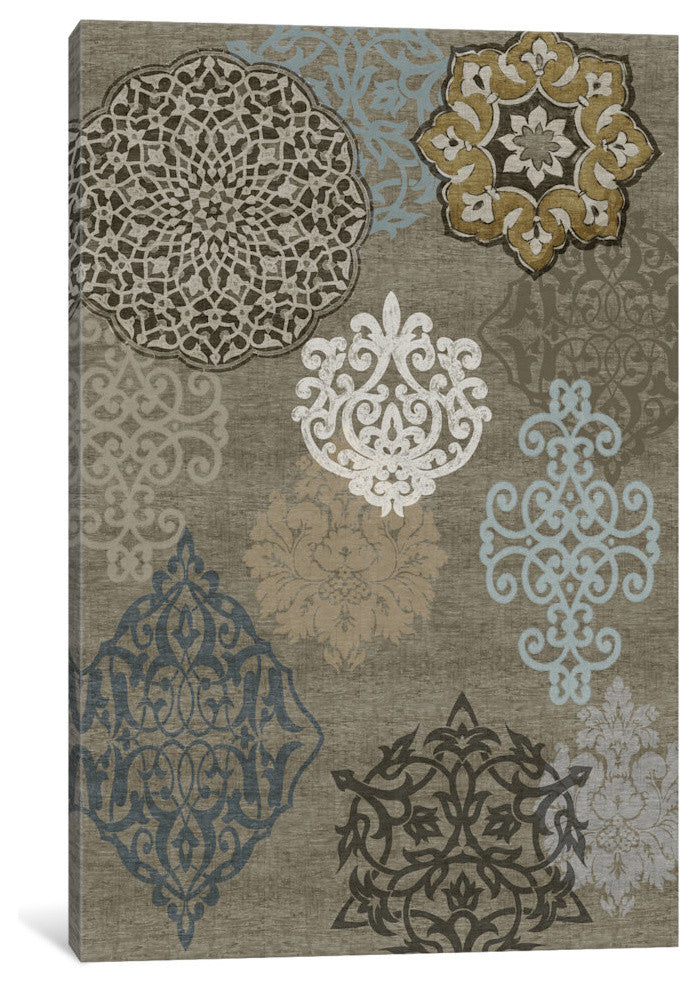 "Decorative Ormanments I" by Ellie Roberts, Canvas Print, 18"x12"