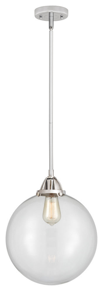 Beacon Mini Pendant, Polished Chrome, Clear, Clear