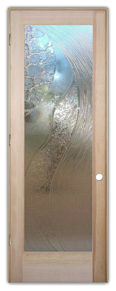 Interior Prehung Door or Interior Slab Door - High Tide - Cast Glass CGI 033...
